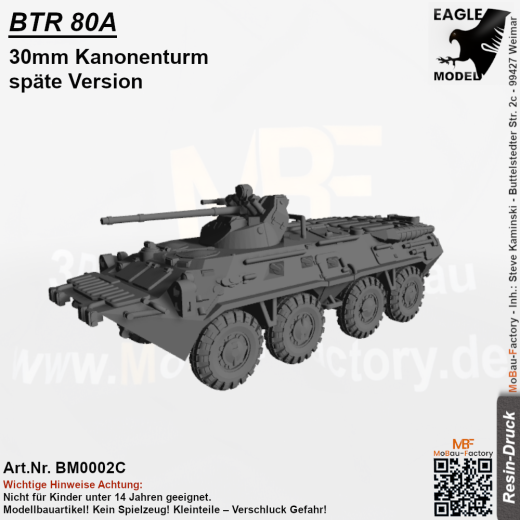 BTR-80A 30mm Kanonenturm späte Version