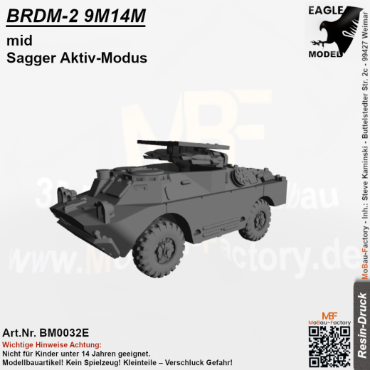 BRDM-2 9M14M mid Sagger Aktiv-Modus
