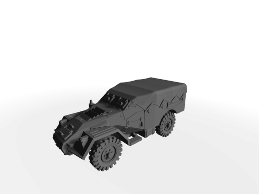 BTR-40 / SPW-40 Ausf. late Verdeck geschlossen - Ersatzrad