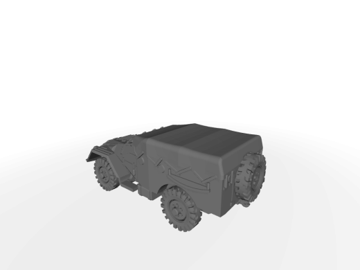 BTR-40 / SPW-40 Ausf. late Verdeck geschlossen - Ersatzrad