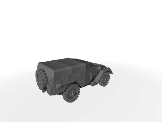 BTR-40 / SPW-40 Ausf. late Verdeck geschlossen - Ersatzrad