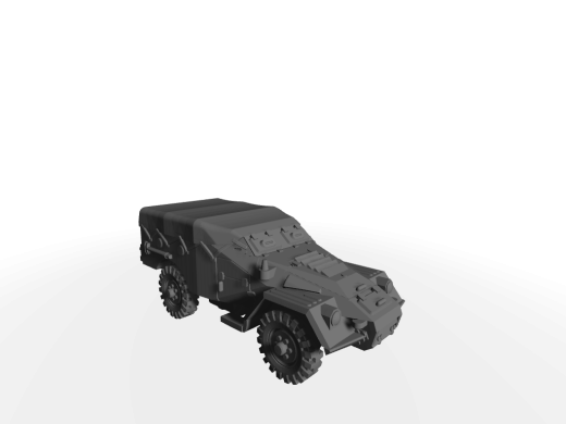 BTR-40 / SPW-40 Ausf. late Verdeck geschlossen - Ersatzrad