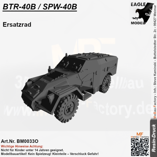 BTR-40B / SPW-40B Ersatzrad