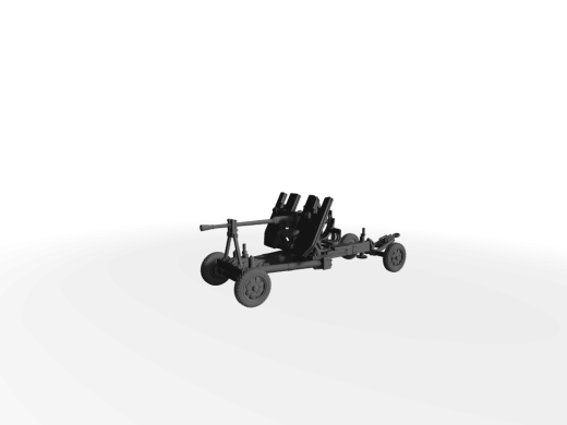 Bofors 40mm Flak wz.36 Leichte Automatische Flugabwehrkanone Transport-Modus