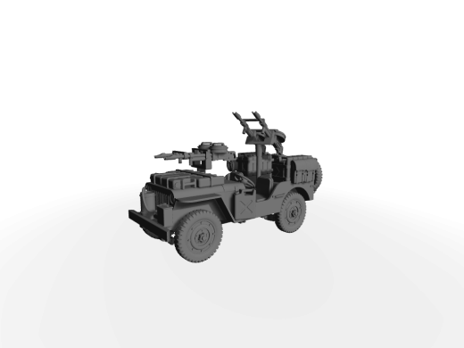 Jeep SAS North Africa Vicker twin MG