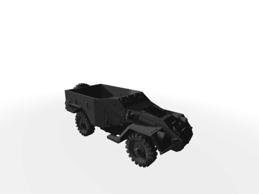 BTR-40 / SPW-40 Ausf. late Verdeck offen - Ersatzrad