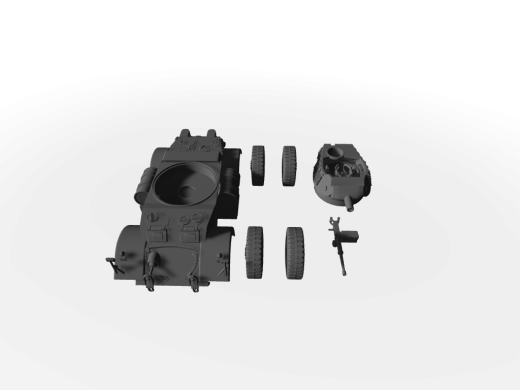 T17E3 Staghound Haubitze mit M8 Turm