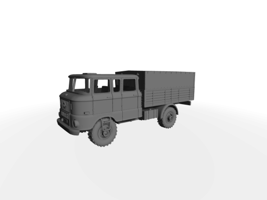 IFA W50 hohe Pritsche mit Planen-Aufbau NVA-Ausführung