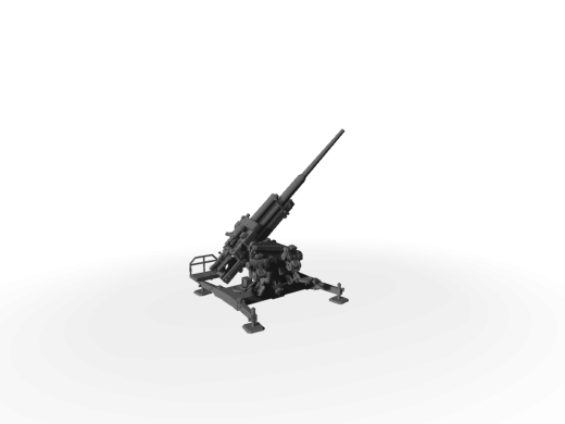 12,8cm FlaK 40 schwere Flugabwehrkanone Aktiv-Modus