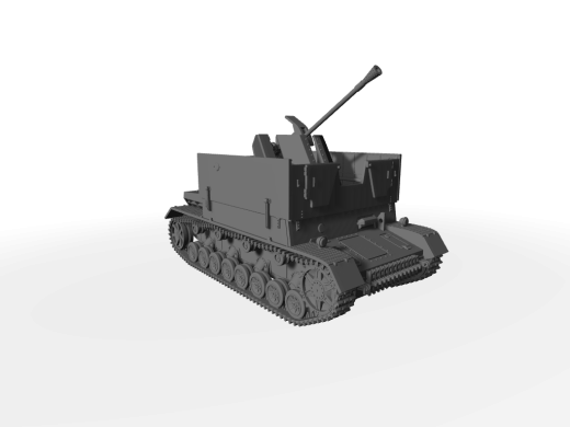 Sd. Kfz. 163/3 Flakpanzer IV - Möbelwagen mit 37mm FlaK 43 hochgeklappte Seitenwände