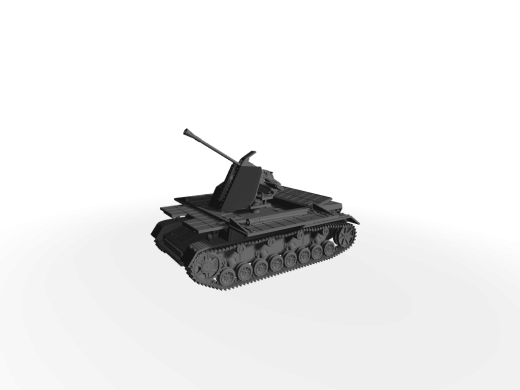 Sd. Kfz. 163/3 Flakpanzer IV - Möbelwagen mit 37mm FlaK 43 aufgeklappte Seitenwände