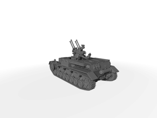 Flakpanzer IV "Wilhelm Krause" mit 20mm Flakvierling 38 ​​​​​​​Feld Modifikation - Improvisierter Flakpanzer