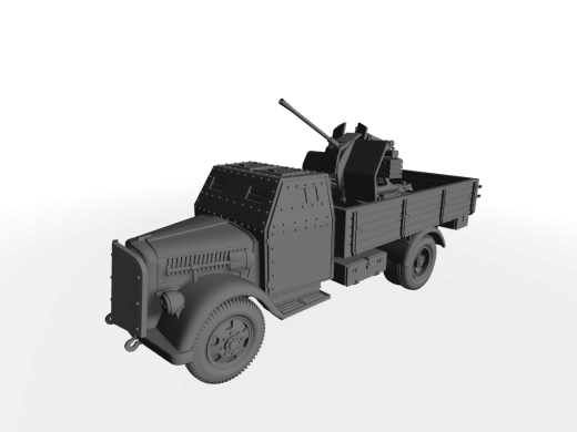 Opel Blitz gepanzert mit 20mm FlaK 38