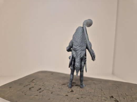 Römischer Cornicen I Militärmusiker und Signalgeber ​​​​​​​mit ein halbkreisförmigen Horn