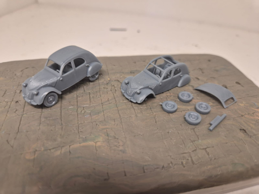 Citroen 2CV ​​​​​​​Verdeck geschlossen