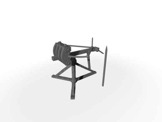 Römischer Scorpio Torsionsgeschütz gespannt Scorpio-Einheit