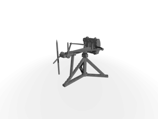 Römischer Scorpio Torsionsgeschütz gespannt Scorpio-Einheit