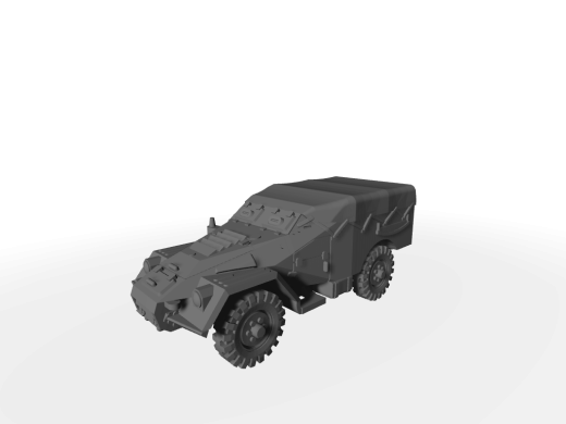 BTR-40 / SPW-40 Ausf. early Verdeck geschlossen - Ersatzrad