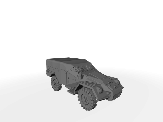 BTR-40 / SPW-40 Ausf. early Verdeck geschlossen - Ersatzrad