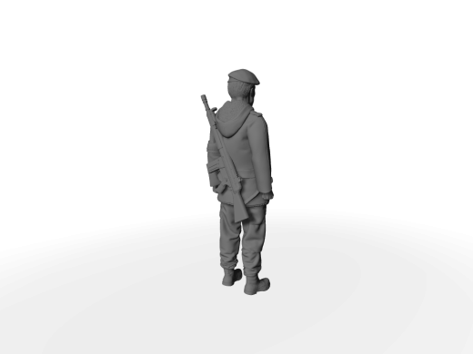 BW Soldaten "Olaf" Barett, G3 Wachsoldat - Winter