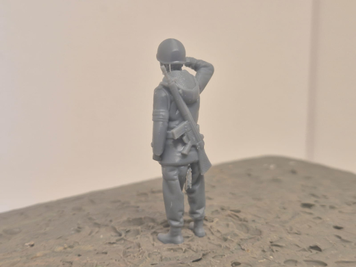 BW Soldaten "Boris" Stahlhelm, G3, "Gruß" Wachsoldat - Winter