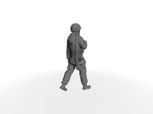 BW Soldaten "Anton" Stahlhelm, G3, "laufend" Wachsoldat - Winter