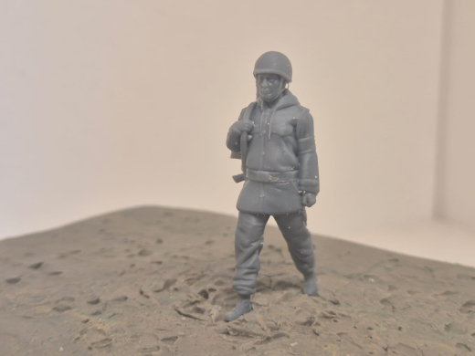 BW Soldaten "Anton" Stahlhelm, G3, "laufend" Wachsoldat - Winter