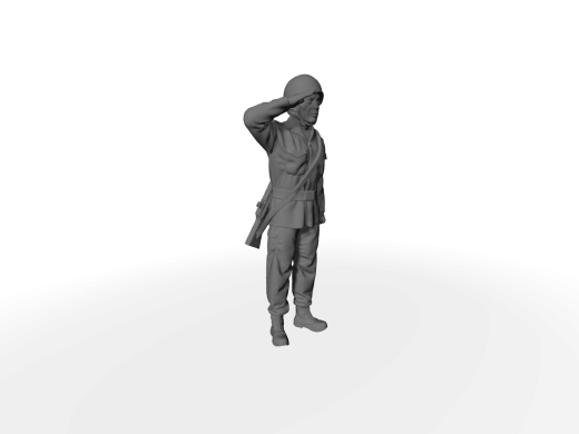 BW Soldaten "Hendrick" Stahlhelm, G3, "Gruß" Wachsoldat - Sommer