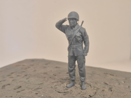 BW Soldaten "Hendrick" Stahlhelm, G3, "Gruß" Wachsoldat - Sommer