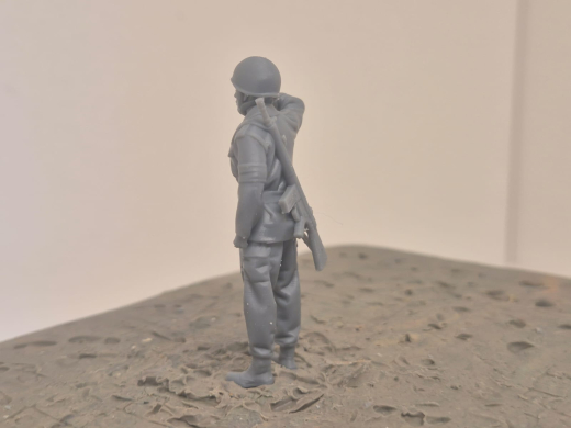 BW Soldaten "Hendrick" Stahlhelm, G3, "Gruß" Wachsoldat - Sommer