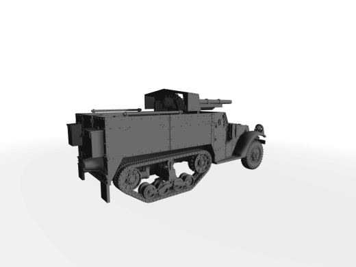 M3 75mm GMC 75mm M3 Kw Halbkette