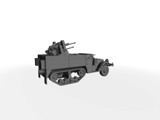 M16A1 MGMC M45 Quadmount ​​​​​​​Halbkette