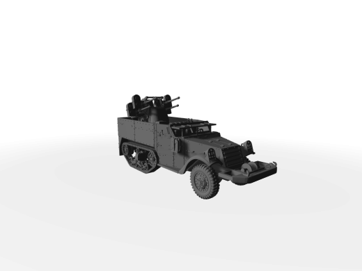 M16A1 MGMC M45 Quadmount ​​​​​​​Halbkette
