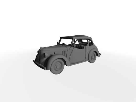 Austin 8AP Military tourer ​​​​​​​Verdeck geschlossen