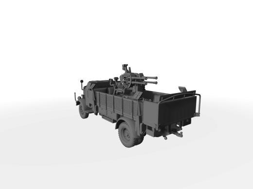 Mercedes L4500A 4.5t als Flakwagen für 2cm Flakvierling 38 Transport-Modus