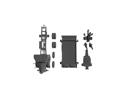 Mercedes L4500A 4.5t als Flakwagen für 2cm Flakvierling 38 Transport-Modus
