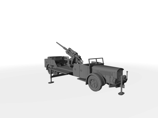 VOMAG 7 OR 660 mit 8,8cm FlaK 18/36 ​​​​​​​Transport-Modus