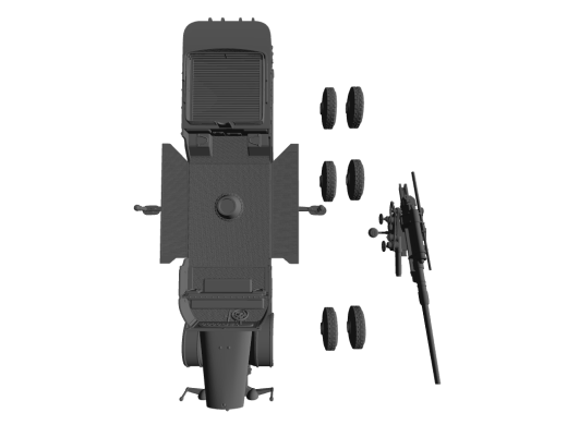 VOMAG 7 OR 660 mit 8,8cm FlaK 18/36 ​​​​​​​Transport-Modus