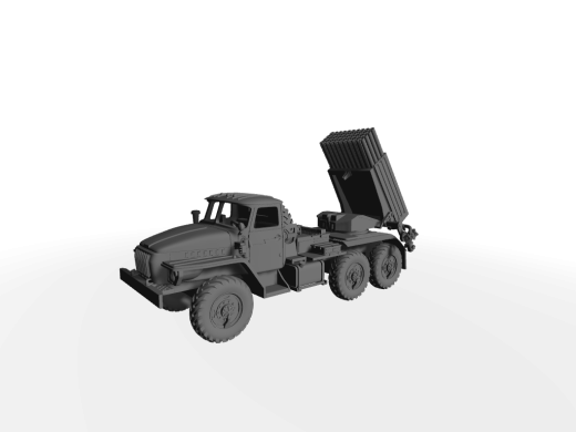 BM-21 Grad 122mm MLRS - Wurfanlage oben