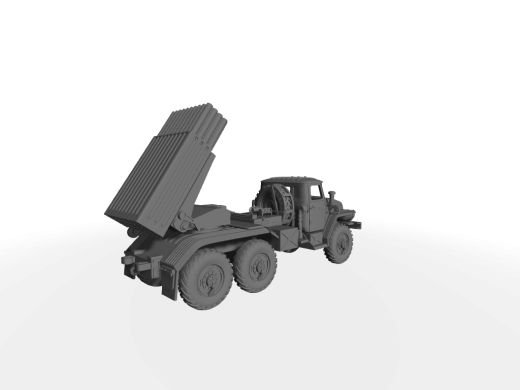 BM-21 Grad 122mm MLRS - Wurfanlage oben