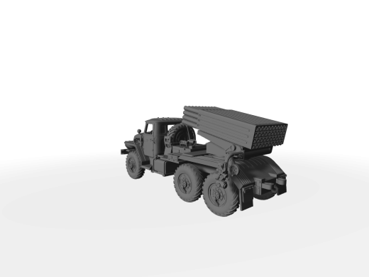 BM-21 Grad 122mm MLRS ​​​​​​​Wurfanlage unten