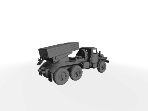 BM-21 Grad 122mm MLRS ​​​​​​​Wurfanlage unten