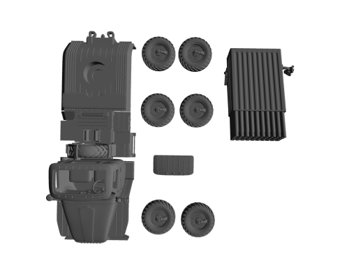 BM-21 Grad 122mm MLRS ​​​​​​​Wurfanlage unten