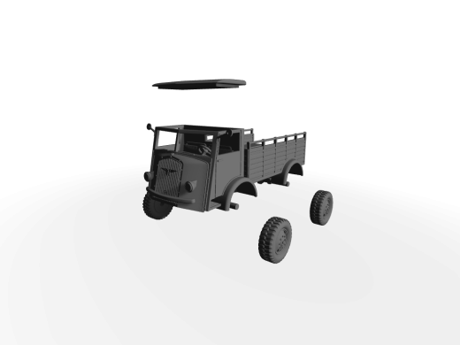 FN 63c leichter bis mittlerer Militärlastwagen ​​​​​​​Pritsche