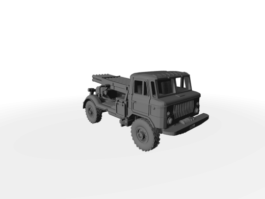 GAZ-66 BM-21 leichter Mehrfachraketenwerfer - MRL – Multiple Rocket Launcher Transport-Modus