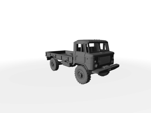 GAZ-66 flache Pritsche