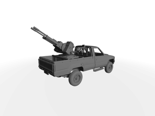 Toyota Hilux Mk.4 ​​​​​​​mit ZU-23-2 Flak
