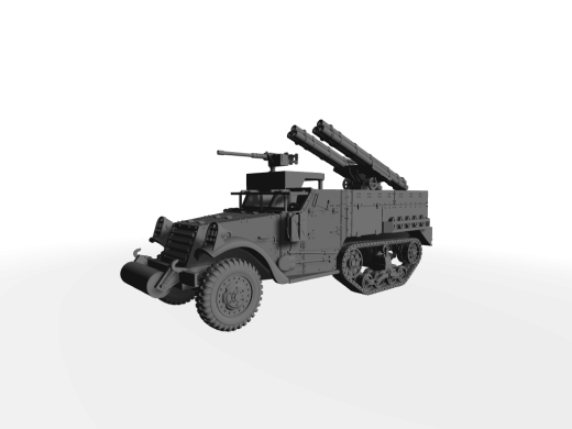 M2A1 Dreifach-Raketenrohrsystem ​​​​​​​Halbkette