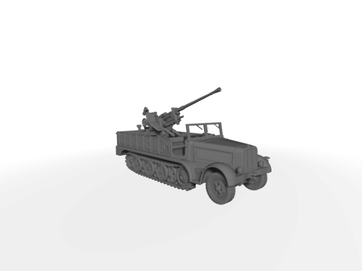 Sd. Kfz. 7/2 mit 3,7cm FlaK 37 mittlere Flak-Selbstfahrlafette