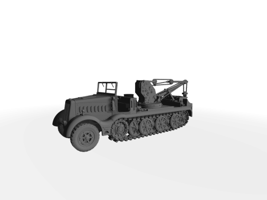 Sd. Kfz. 9/1 ​​​​​​​schwerer Zugkraftwagen mit Bilstein-Kran